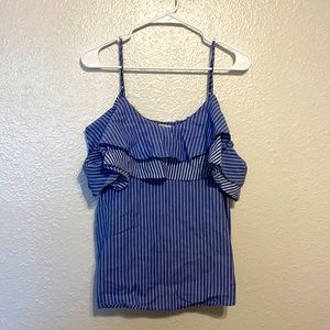 Very casual shirt, hangs off shoulders, barely worn